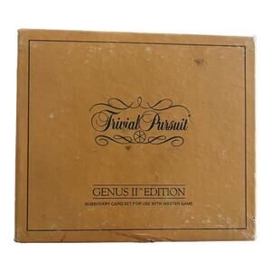 1984 Trivial Pursuit Genus II Edition Subsidiary Card Set for Use w/Master Game